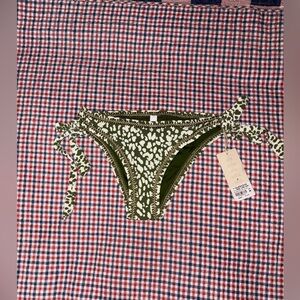 Leopard Print Tie-Side Bikini Bottom